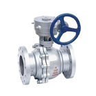 Turbine Stainless Steel Ball Valve Gear Operated Type CE AND ISO9001 Approved