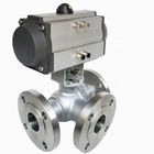 CE/ISO9001 approved ss stainless steel flange ball valve pneumatic actuator