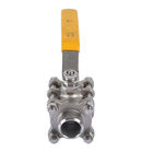 Water Fully Welded Ball Valve Stainless Steel Three Piece 3/8 Inch - 6 Inch