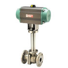 Cryogenic O Type Low Temperature Ball Valves Pneumatic SS304 DN10 - DN250