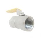 SS304 SS316 Stainless Steel Ball Valve 1 Piece Ball Valve Threaded Connection