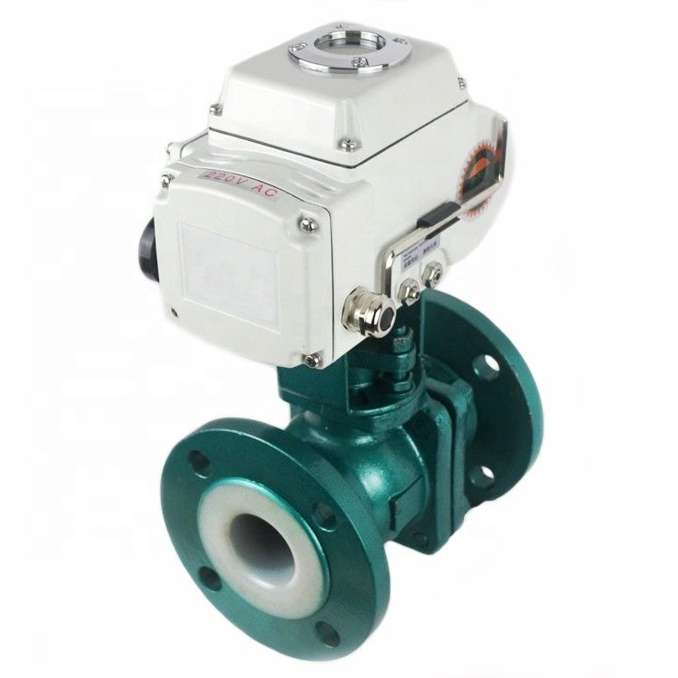 PTFE PFA Lined Electric Actuated Ball Valve