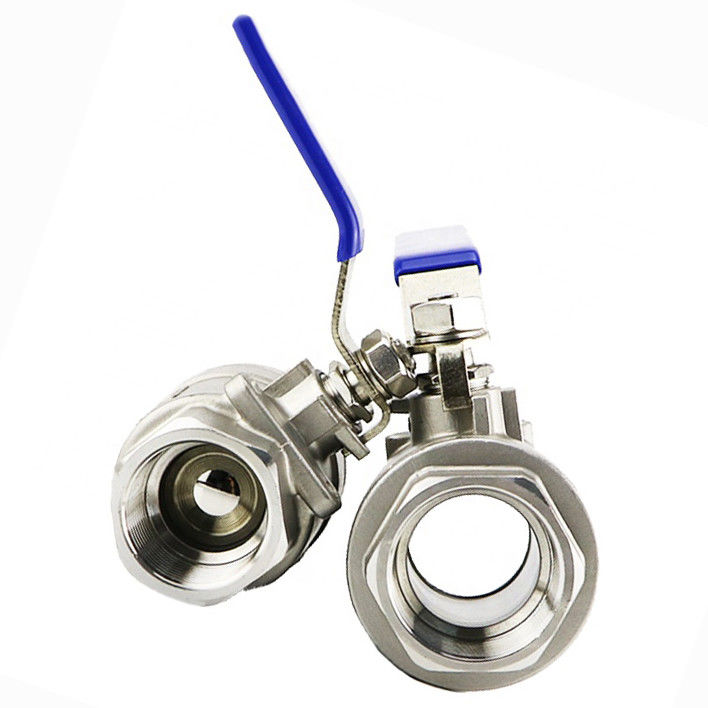 316 1000 WOG Ball Valve Stainless Steel Threaded Connection 2 Piece Ball Valve