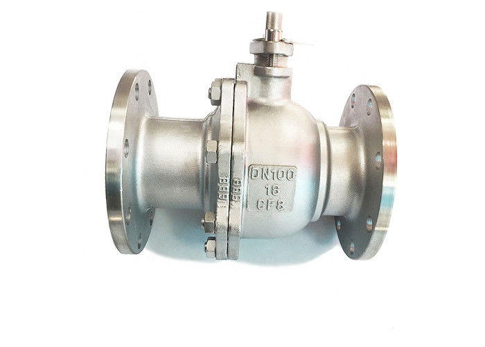 Gas Water Stainless Steel Ball Valve SS Floating Solid Flanged Manual WCB PTFE