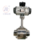 Stainless Steel CDQ661F Cryogenic Pneumatic Ball Valve For LNG/LOX/LN2/LAR/LCO2