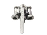 OEM DN25 Cryogenic Three Way Ball Valve Stainless Steel With Burst Disk