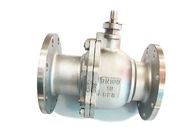 ANSI Standard WCB 2 Pieces Flange Floating Ball Valve With Lever Handle