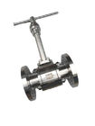 DN100mm Flange Type Cryogenic Ball Valve For LO2