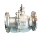 Carbon Steel DN100 Cryogenic Flanged Ball Valve For Liquid Oxygen / Hydrogen