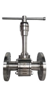 ISO9001 Approved Manual Cryogenic SS Ball Valve -flange connection