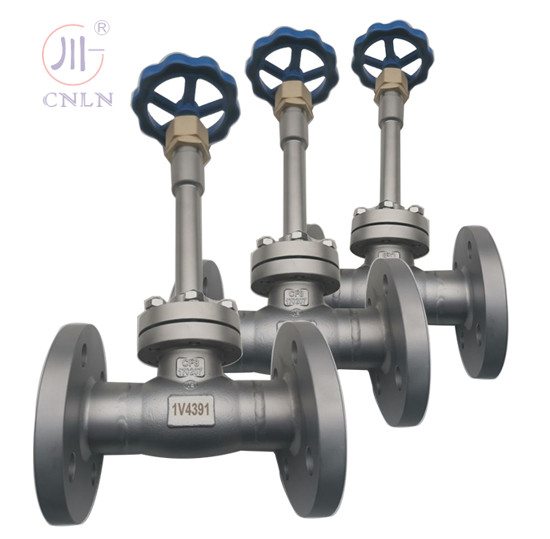 Stainless Steel Flanged Cryogenic Globe Valve SS304/SS316 For LNG/LOX/LN2/LAR/LCO2