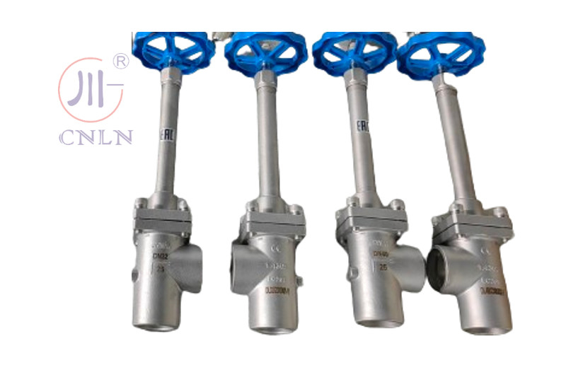 Stainless Steel DN32 PN50 Cryogenic Globe Valve Angle Type For LNG/LOX/LN2/LAR