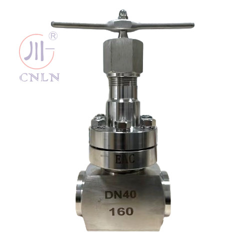 Manual Socket Welding Cryogenic Globe Valve Short Stem For Cryogenic Tank DN40