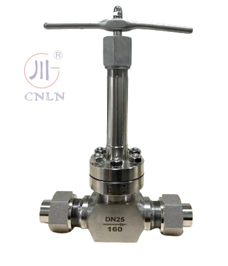 Manual Butt Weld Cryogenic Globe Valve Short Stem For Cryogenic Tank DN40