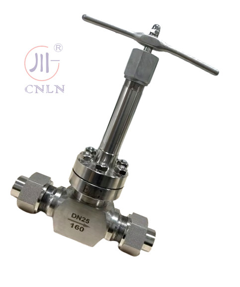 Manual Butt Weld Cryogenic Globe Valve Short Stem For Cryogenic Tank DN40