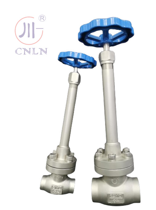 Manual Long Stem Cryogenic Globe Valve For Cryogenic Storage Tank / Liquid Gas / Skid