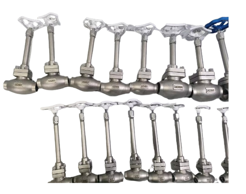 PN50 Cryogenic Globe Valve Stop Valve Socket Welding -196~+80 ℃ For LNG LOX LIN LAR LCO2
