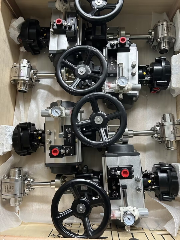 DN50 Stainless Steel Cryogenic Pneumatic Ball Valve For Cryogenic Pumps   for LNG/LOX/LN2/LAR/LCO2