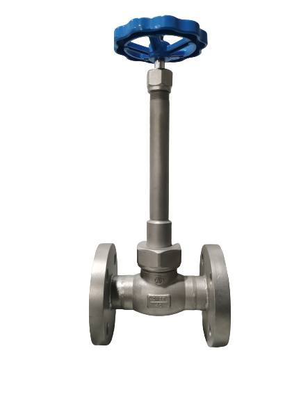 PN40 Flange Cryogenic Globe Valve Stop Valve -196~+80 ℃ For LNG Etc Liquid Gases