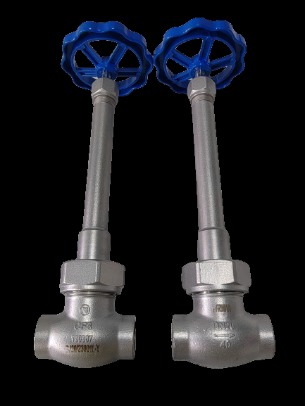 DN32 Cryogenic Globe Valve Stainless Steel 304/316 for LOX PIPE TANK with -196°C to +80°C Temperature Range