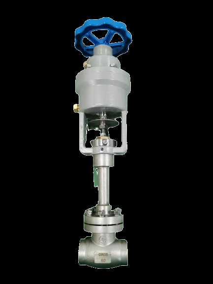 Cryogenic pneumatic Globe Valve with PTFE Seal and CF8/CF3 Body for 5.0Mpa Emergency Shut-Off in LNG/LOX/LIN Applications