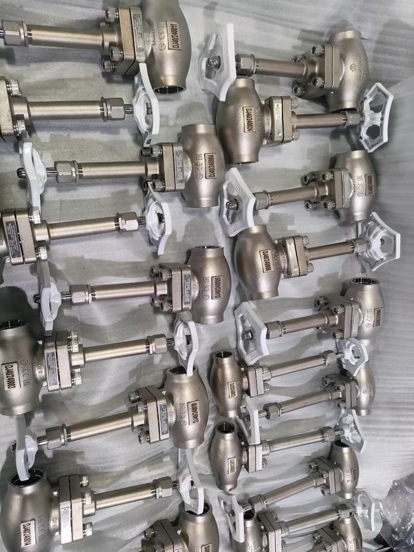 Design Cryogenic Globe Valve Stainless Steel 304/316 with PTFE Seal and CF8/CF3 Valve Body for -196°C to +80°C Applications