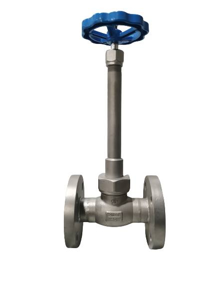 Welding End CF8 CF8M Long Stem Cryogenic Globe Valve Design for LNG/LOX/LN2/LAR/LCO2