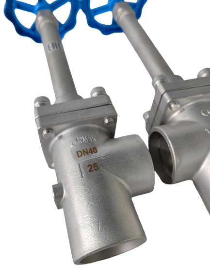 Angle Cryogenic Globe Valve Stainless Steel 304/316 5.0Mpa -196°C Design for LOX LNG lIN LAR