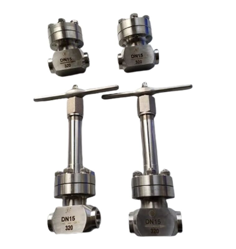 Cryogenic Check Valve with 320 Mpa Maximum Pressure Stainless Steel 304/316 for Temperature Range -196 to +80°C