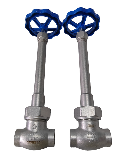 Stainless Steel 304/316 Cryogenic Globe Valve with 5.0Mpa Maximum Pressure and -196°C to +80°C Temperature Range