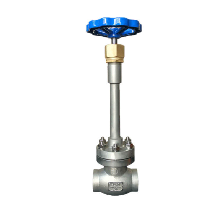Handwheel Long Stem Cryogenic Globe Valve SS Through Way Type CDJ61F-40P