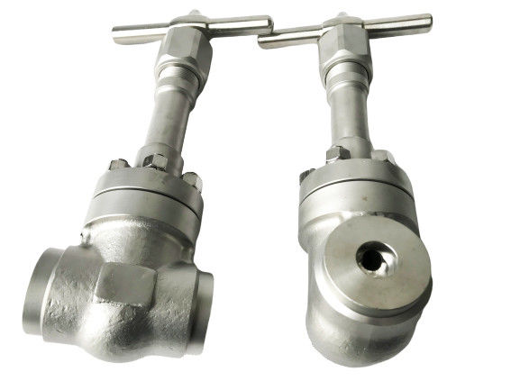 Globe High Pressure Cryogenic Valve SS304 / 316 SW BW Flange Connection