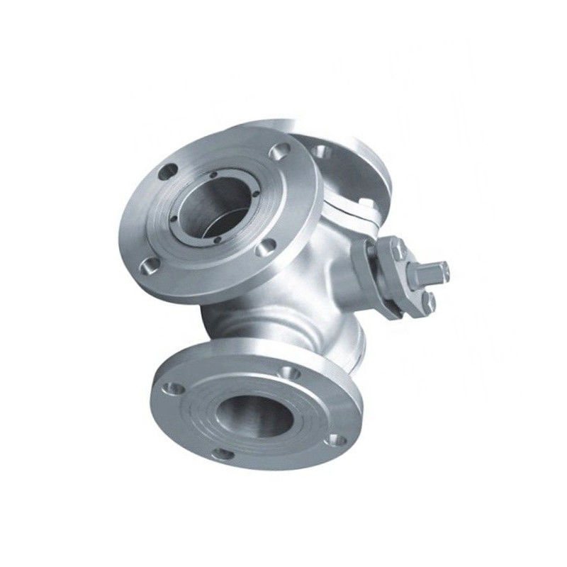 Flanged Floating 3 Way Ball Valve Stainless Steel Stainless Steel 304 316
