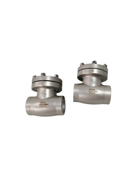 DN40 PN25 Weld Connection Cryogenic Swing Check Valve Stainless Steel SS304