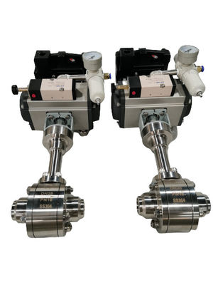 ISO Standard SS304 SS316 Actuator Safety Cryogenic Pneumatic Valve